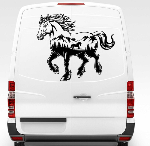 Horse camper van wildlife - horse,