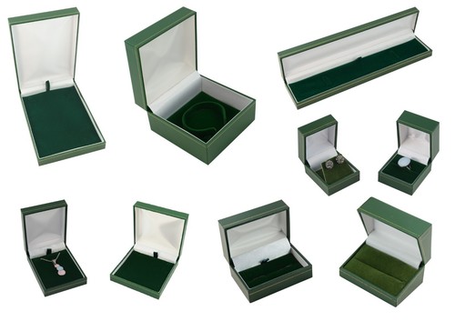 Green leatherette jewellery - leatherette,