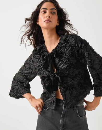 Monsoon tia tie front - front, textured
