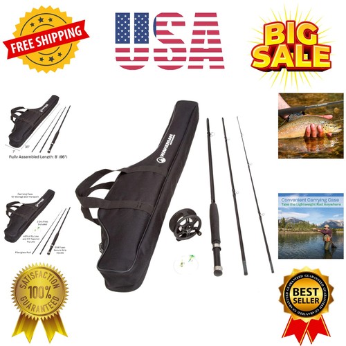 Fly fishing rod and reel - and, combo