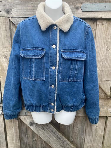 Next denim faux shearling - denim,