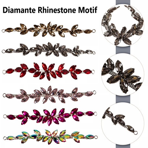 Crystal rhinestone applique - crystal,
