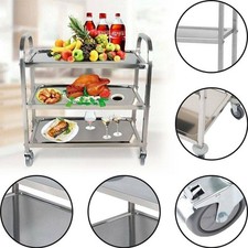 3Tier Stainless Steel Trolley