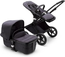 Bugaboo Fox with Carry Cot Travel System - Black - Excellent Condition RRP £1200