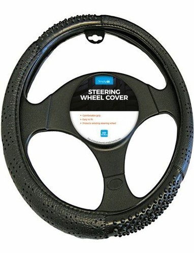 Black massage effect steering - black,