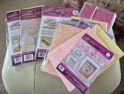 Glitter girls embossing boards - glitter,