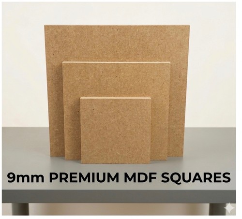 9mm mdf square blank - 9mm,