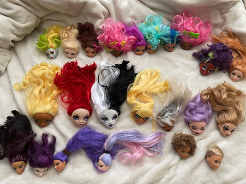 Spare doll head from - , selection