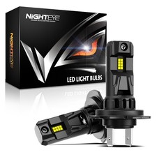NIGHTEYE 2X H7 LED Headlight Bulbs Kit 70W 20000LM Hi-Lo Beam 6500K Super Bright