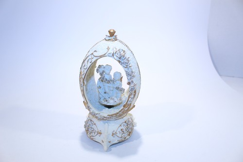 Vintage musical porcelain egg - vintage,