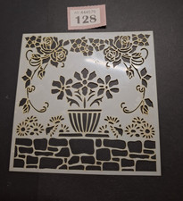 FLORAL STENCIL WITH WALL AND