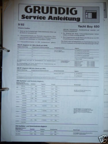 Service manual grundig yacht - manual,