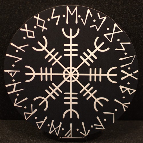 Viking compass with - with, elder