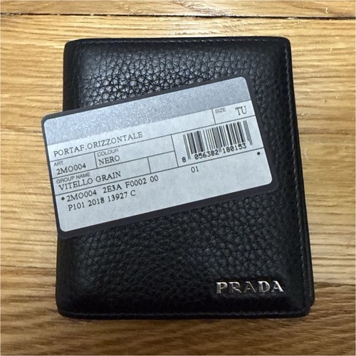 Prada men black - men's, bifold