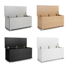 Ottoman Storage Trunk Toy Chest Bedding or Blanket Box Large Wooden Malmo