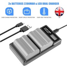 2x 2200mAh EN-EL3e Battery+