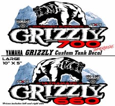 Yamaha Grizzly OEM ATV Tank Decal Graphic Sticker Kit 350 450 550 600 660 700 