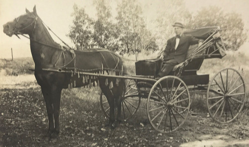 Antique rppc horse drawn - antique,