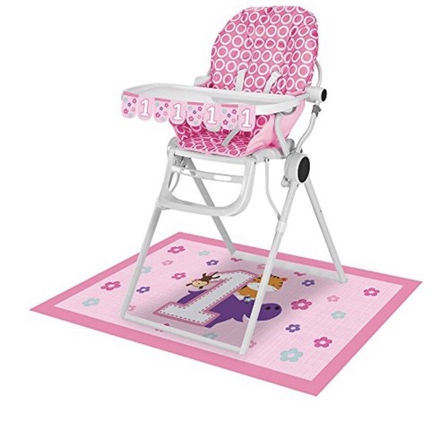 New girl first birthday pink - first,