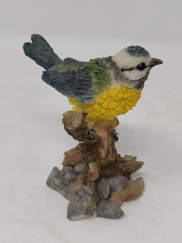 Shudehill blue tit figurine - blue, on