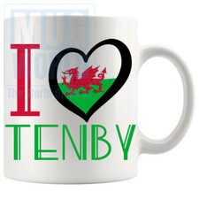 I Love Tenby Mug Handmade Gifts For Birthday Christmas Friends Family Colleagues