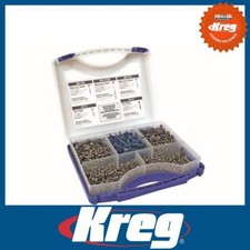 Kreg SK03 112874 Pocket-Hole Self Tapping Screw Project Kit 675pc Jig Joinery