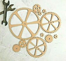 Wooden Steampunk Rotating Gears Cogs Industrial Decoration Cog Wheel Wall Décor 