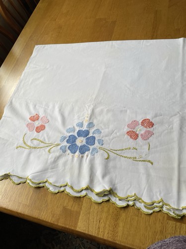 Hand embroidered oblong - hand,