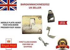 SINGER  NEEDLE PLATE-81907 FEED DOG 81908 N FOOT  INDUSTRIAL SEWING MACHINE PART