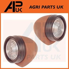 Pair Side Marker Lights for Ford 2000 2600 3000 3600 4000 4600 5000 5600 Tractor
