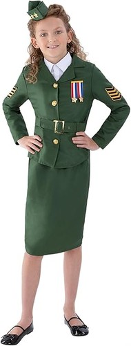 Ww2 army girl costume khaki - ww2,