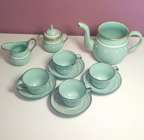 1950 vintage blue - vintage, enamel