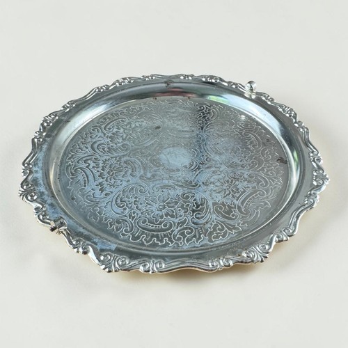 Vintage silver plated salver - vintage,