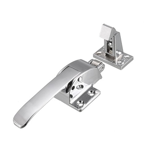 Spring loaded adjustable - adjustable, latch
