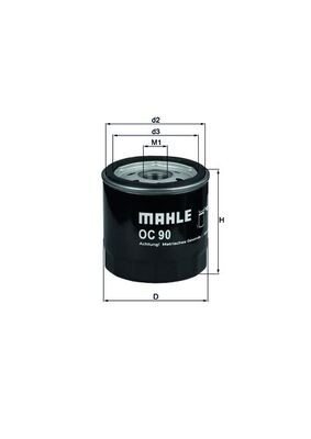 Mahle oil filter for - of,