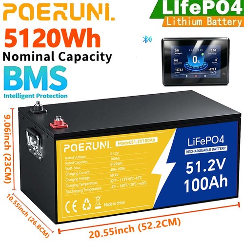 48v 100ah lifepo4 lithium - 48v,