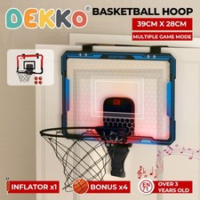 Dekko Mini Basketball Hoop Door Indoor Game with Led & 4 Balls Automatic Scoring