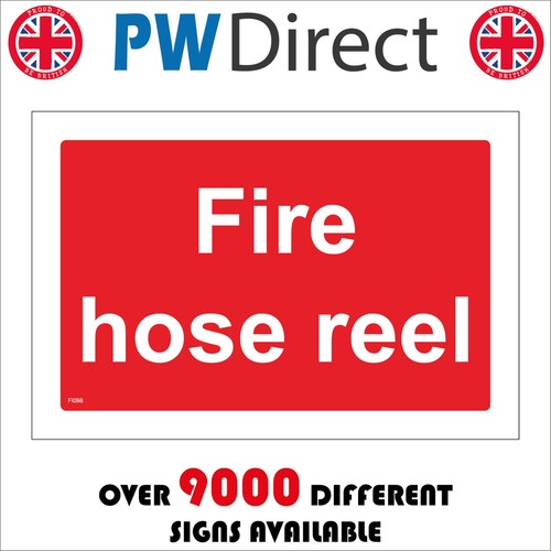 Sign fire hose - sign,