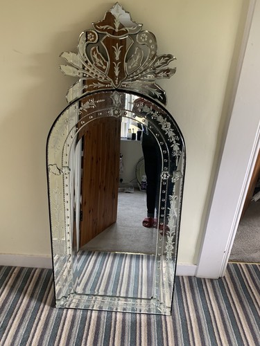 Antique large cut glass - antique,