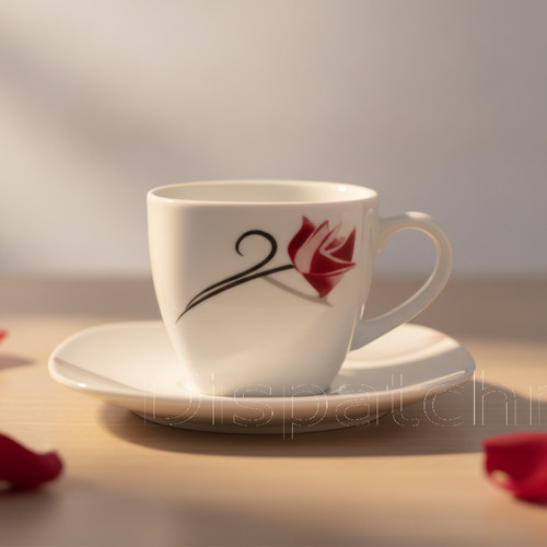 Espresso cup saucer set - set, of