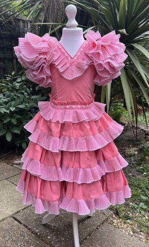 Pink flamenco spanish - spanish, dress