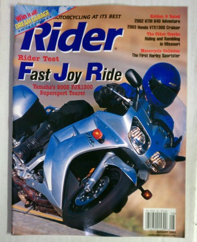 Rider magazine back issue - back,