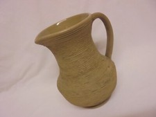 HARTROX POTTERY CASTLEFORD STONEWARE STUDIO POTTERY JUG HAND THROWN BARK EFFECT