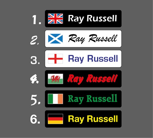 Personalised name stickers - 6,