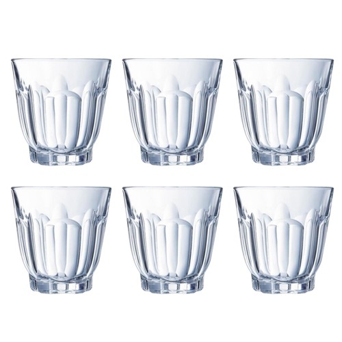 Glass tumbler round clear - glass,
