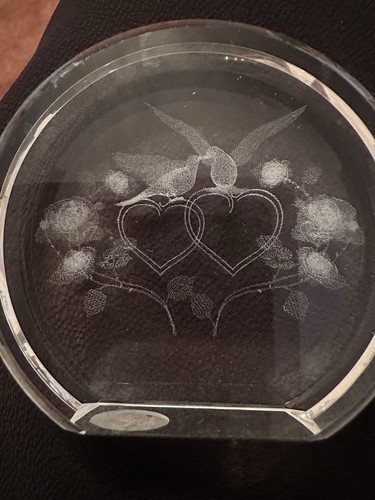 Laser ingraved inside glass - inside,