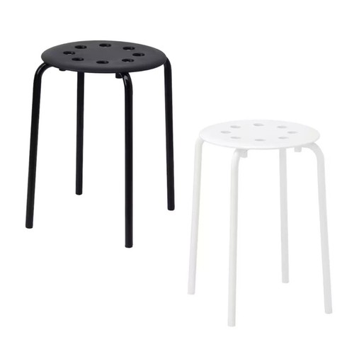 Stackable plastic stool round - plastic,