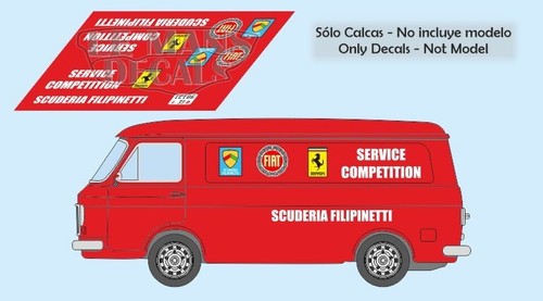 Decals fiat 238 transporter - decals,