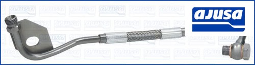 Turbo oil feed pipe hose - pipe,