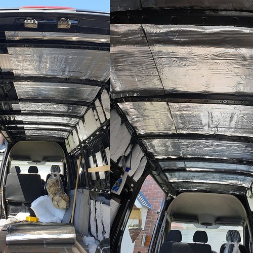 10m camper van - van, insulation
